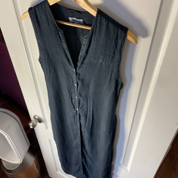 “Denim" Look Maxi Dress - Picture 1 of 4